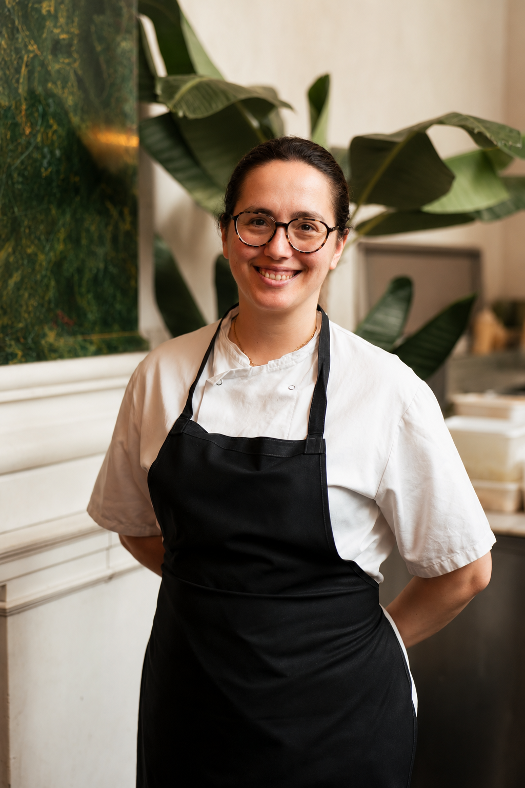 Klaudia in her chef whites